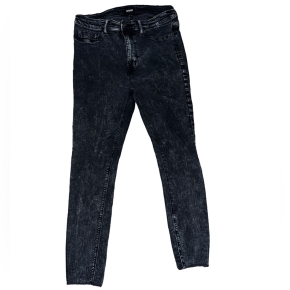 Hudson Womens Barbara Raw Hem Skinny Fit Jeans, Style # WHAR407TEN - Picture 3 of 5